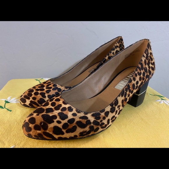 Aubrey Lynn Shoes - Calf Hair Leopard Print Heels